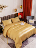 SilkSilky FR 19Momme Pure Soie Bedding Set Champagne 004