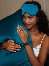 [Bleu Royal] SilkSilky-FR 19Momme Pure Soie Pillowcase Set 003