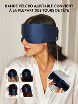[Bleu Foncé] SilkSilky-FR Masques pour les Yeux 004