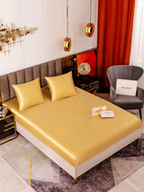 [Champagne] SilkSilky-FR Parure de Lit Soie 001