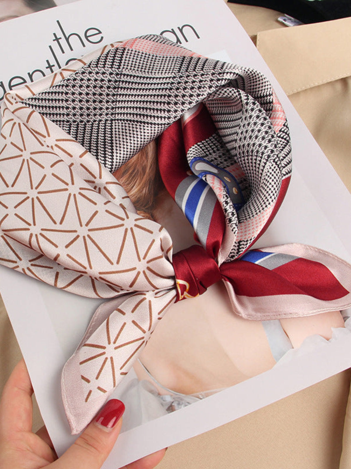 [P037] SilkSilky-FR Pure Soie Scarf 002,