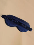 SilkSilky-FR 19Momme Pure Soie Eye Mask BleuFoncé 003