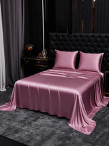 [Mauve Pâle] SilkSilky-FR Parure de Lit Soie 002