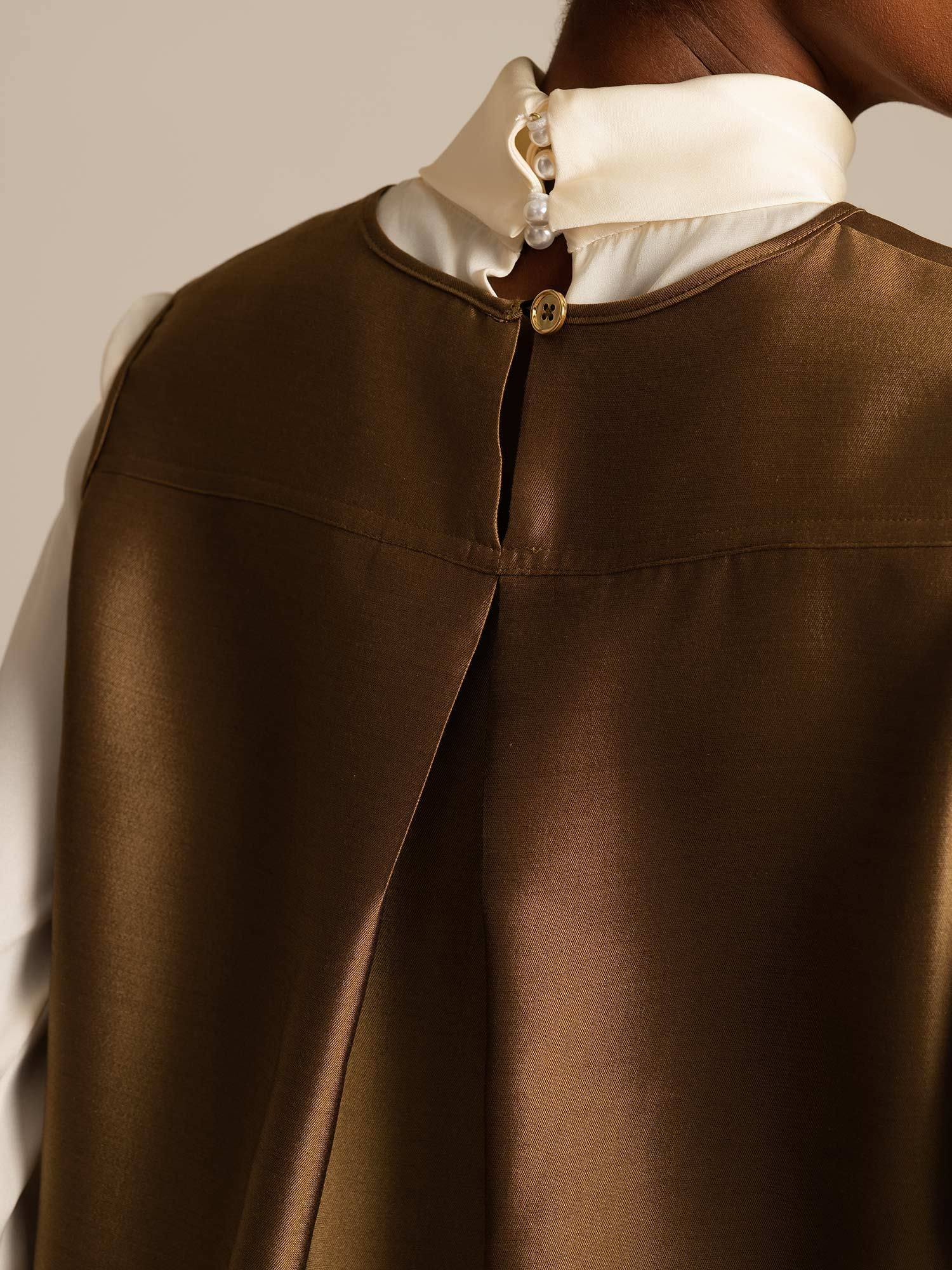 [Bronze] SilkSilky-FR 32Momme Soie Womens Vest 004,