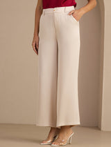 [Beige] SilkSilky-FR Womens Pants 001