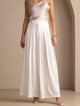 [Blanc] SilkSilky-FR Femme Pantalons 001