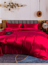 [Rouge Vineux] SilkSilky-FR 19Momme Parure de Lit Soie 003