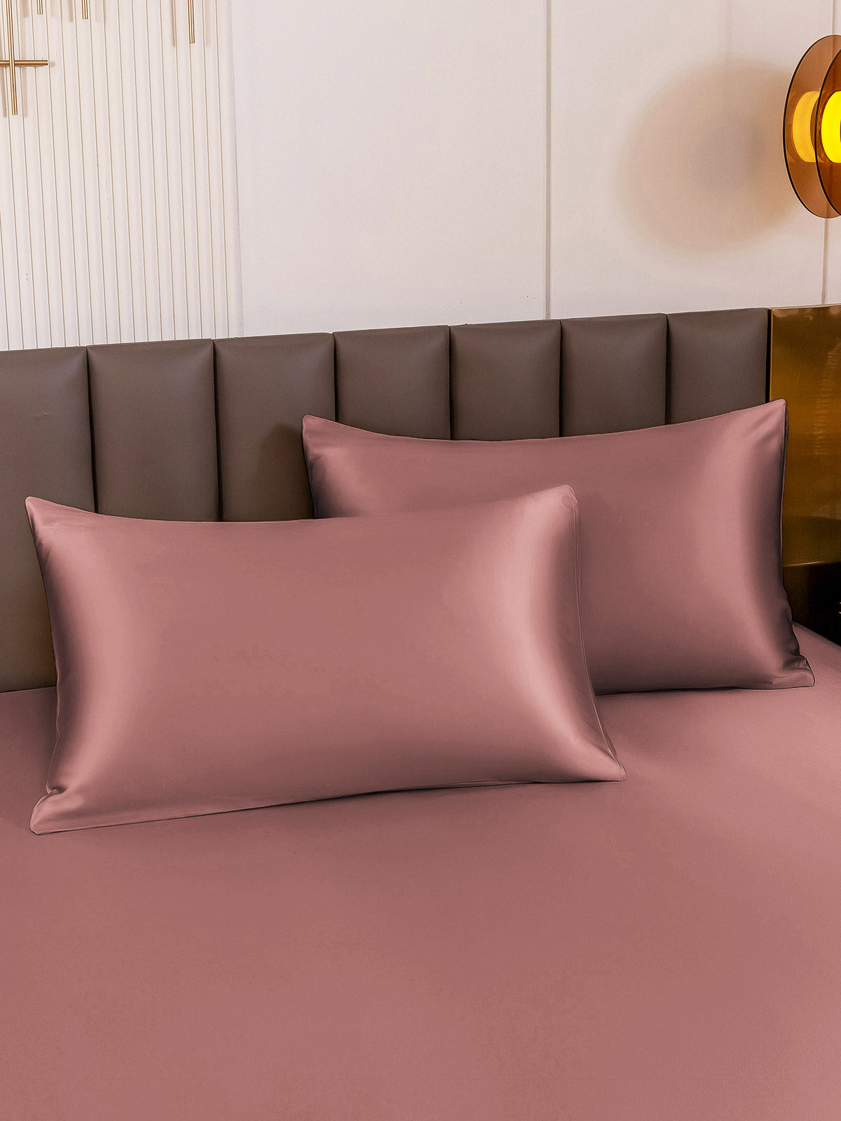 [Mauve Pâle] SilkSilky-FR 22Momme Pure Soie Pillowcase 001