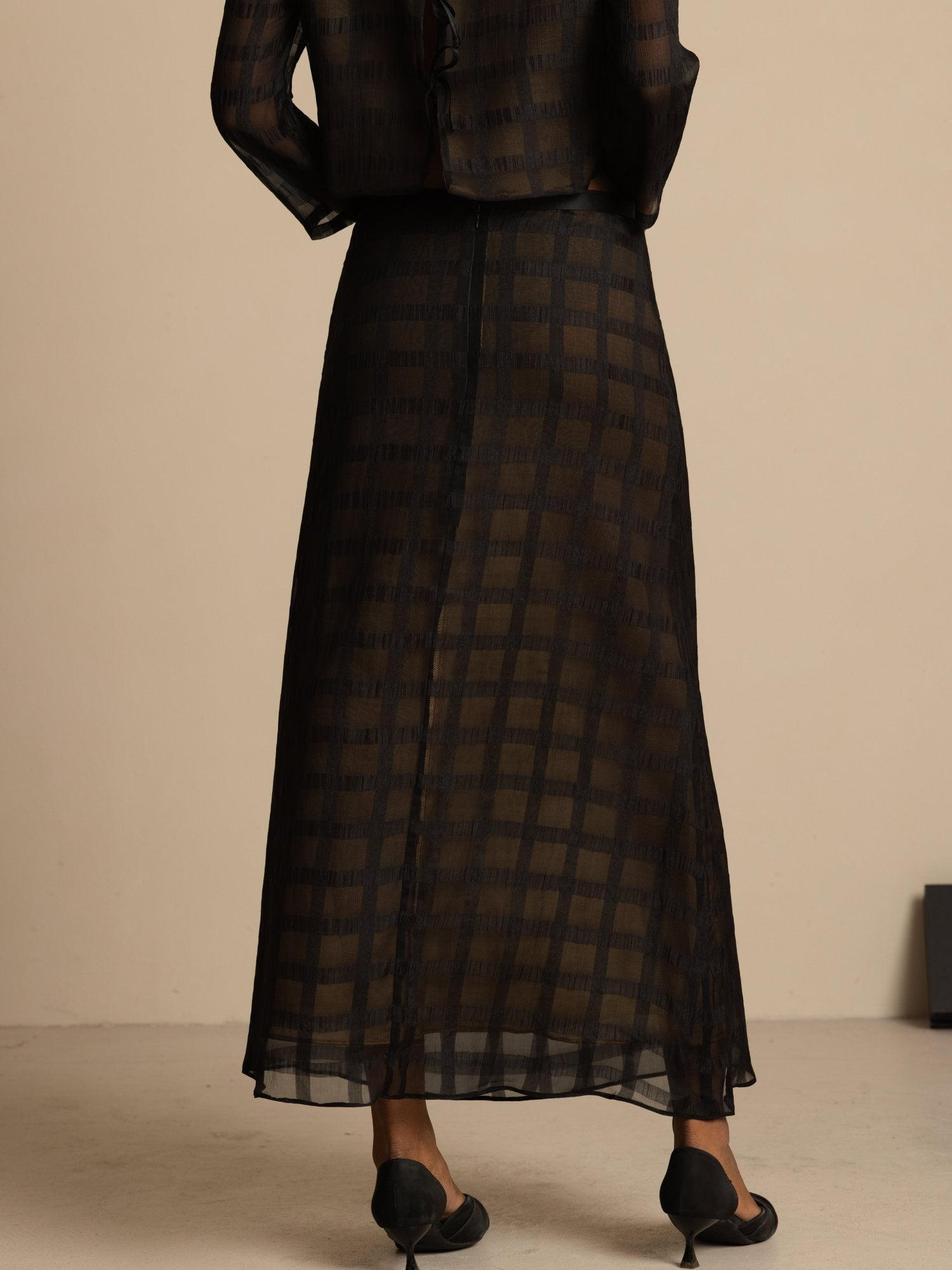 [Noir] SilkSilky-FR Skirt 002