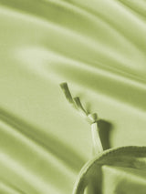 [Vert Menthe] SilkSilky-FR Parure de Lit Soie 004