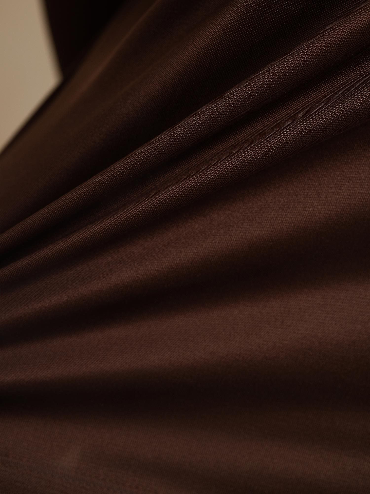 [Café] SilkSilky-FR Soie Womens T-Shirt 005,