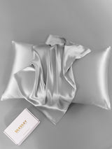 [Argent] SilkSilky-FR 22Momme Pure Soie Pillowcase 005