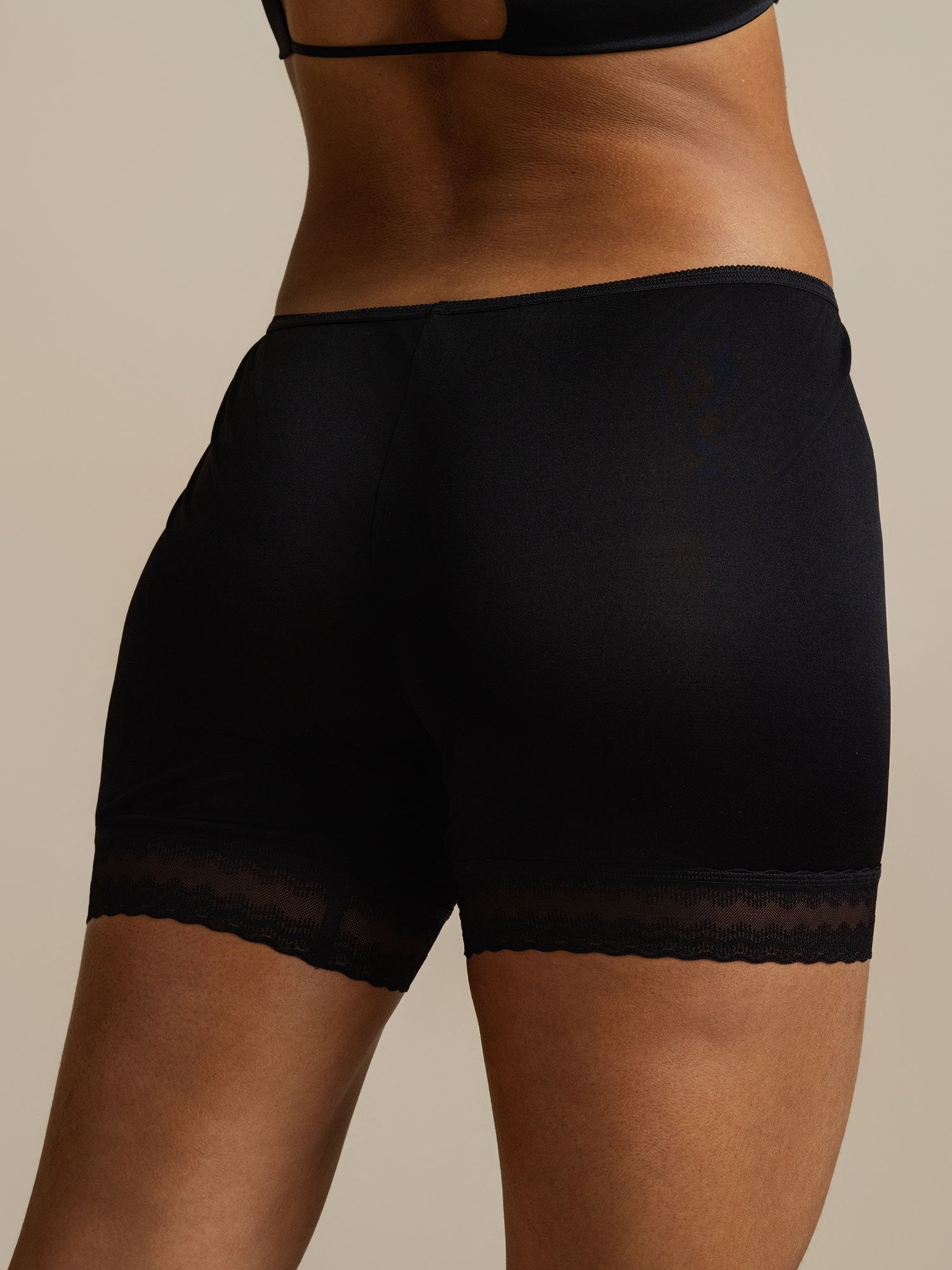 [Noir] SilkSilky-FR Soie Panty 005,
