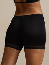 [Noir] SilkSilky-FR Soie Panty 005,