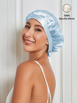 [Bleu Clair] SilkSilky-FR Bonnets de Nuit 001