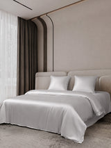 [Argent] SilkSilky-FR Parure de Lit Soie 002