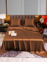 [Café] SilkSilky-FR Parure de Lit Soie 005