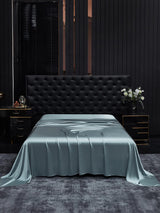 [Bleu Grisâtre] SilkSilky-FR 22Momme Draps 001