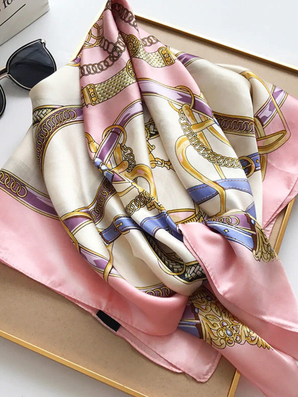 [P013] SilkSilky-FR Pure Soie Scarf 002,