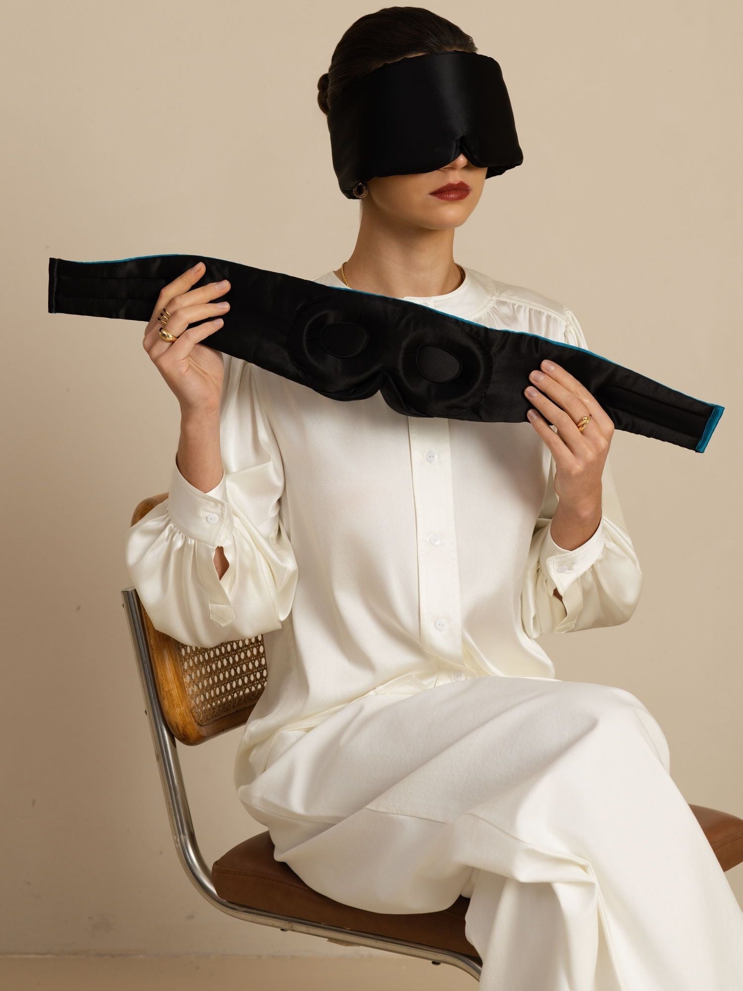 [Noir] SilkSilky-FR Masques pour les Yeux 001