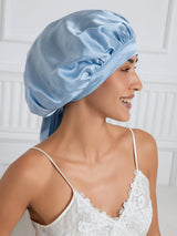 [Bleu Clair] SilkSilky-FR Bonnets de Nuit 005