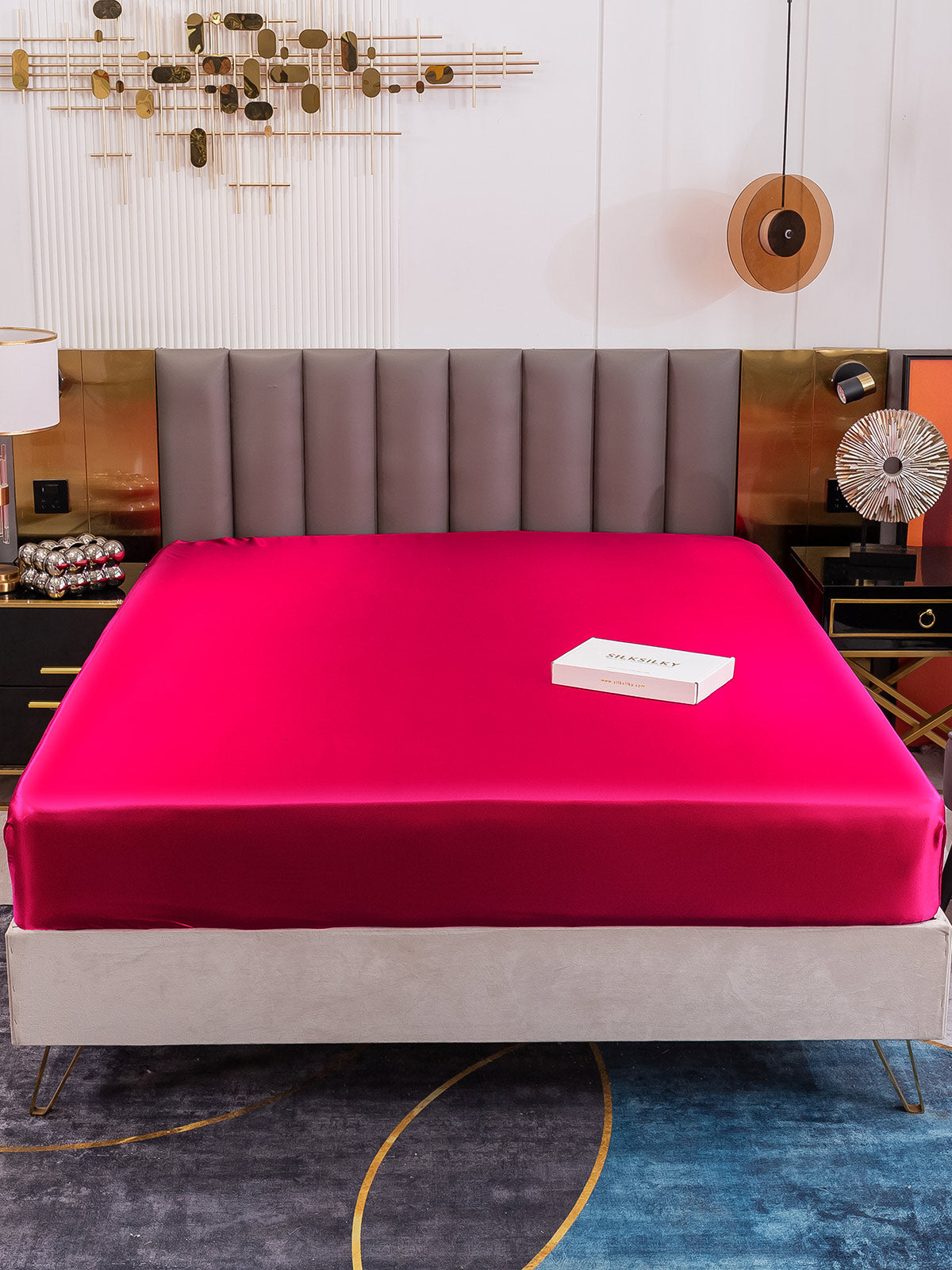 [Rouge Vineux] SilkSilky-FR 19Momme Pure Soie Sheet 002