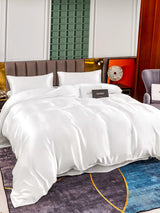 [Blanc] SilkSilky-FR 25Momme Pure Soie Bedding Set 002