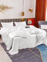 [Blanc] SilkSilky-FR 19Momme Parure de Lit Soie 003