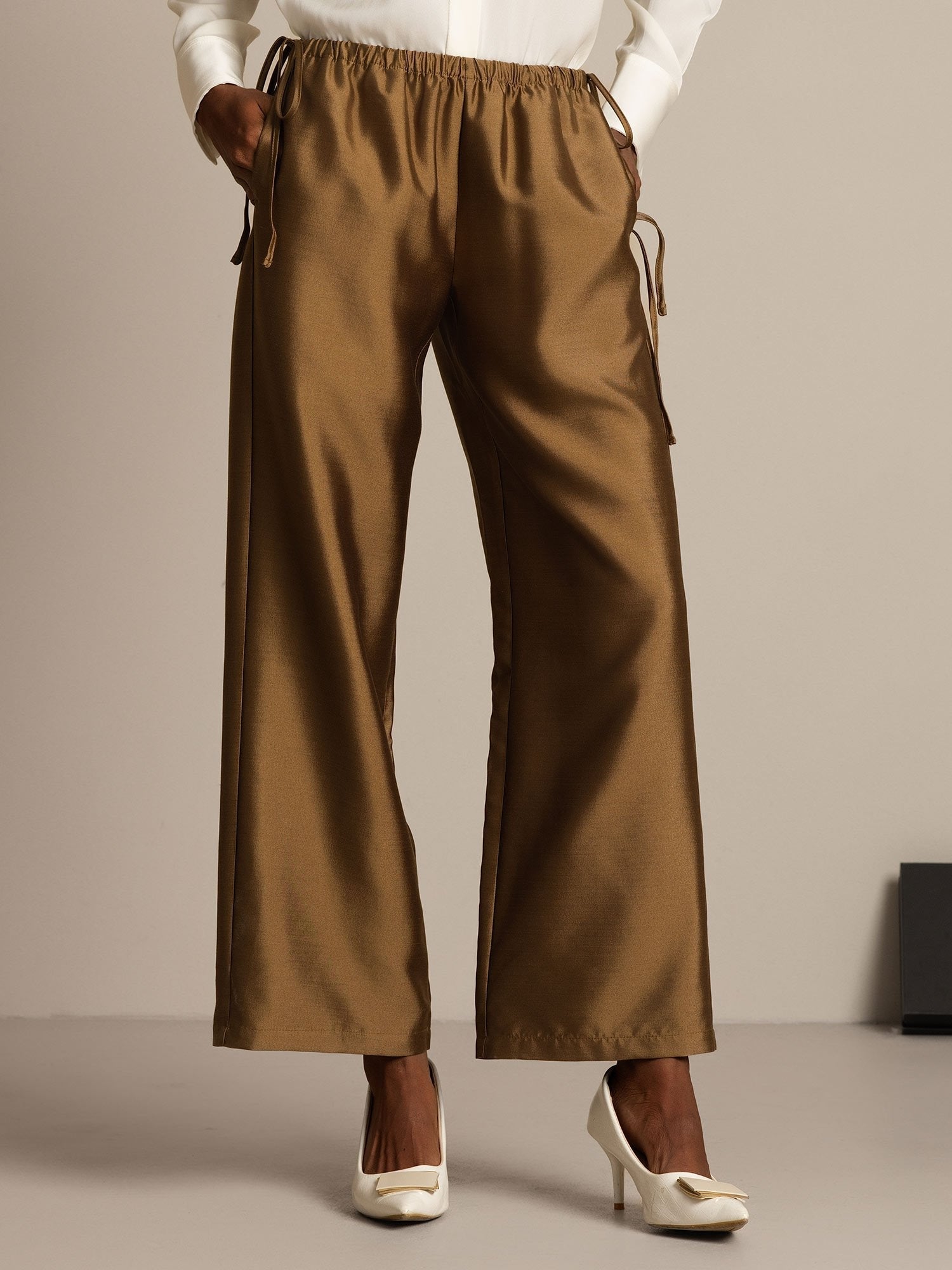 [Bronze] SilkSilky-FR 32Momme Soie Womens Pants 001,