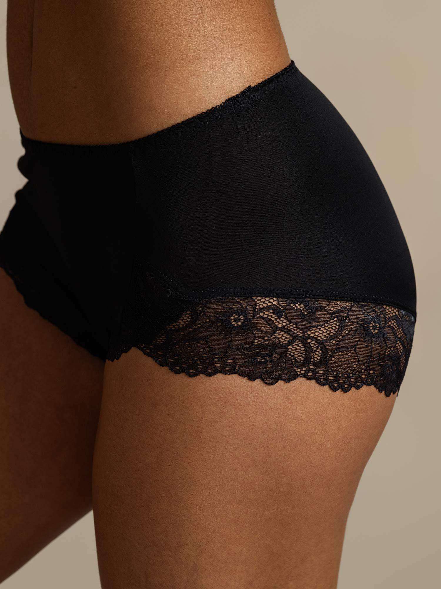 [Noir] SilkSilky-FR Soie Panty 005,