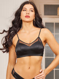 SilkSilky FR Soie Tricotée Bra Noir 002