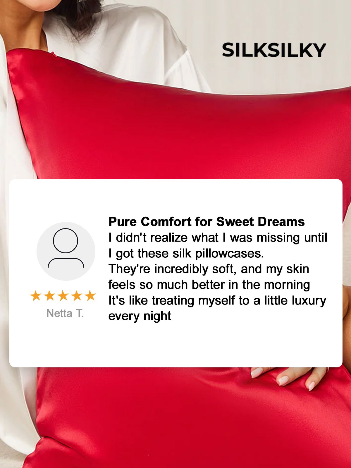 [Champagne] SilkSilky-FR 22Momme Pure Soie Pillowcase 006