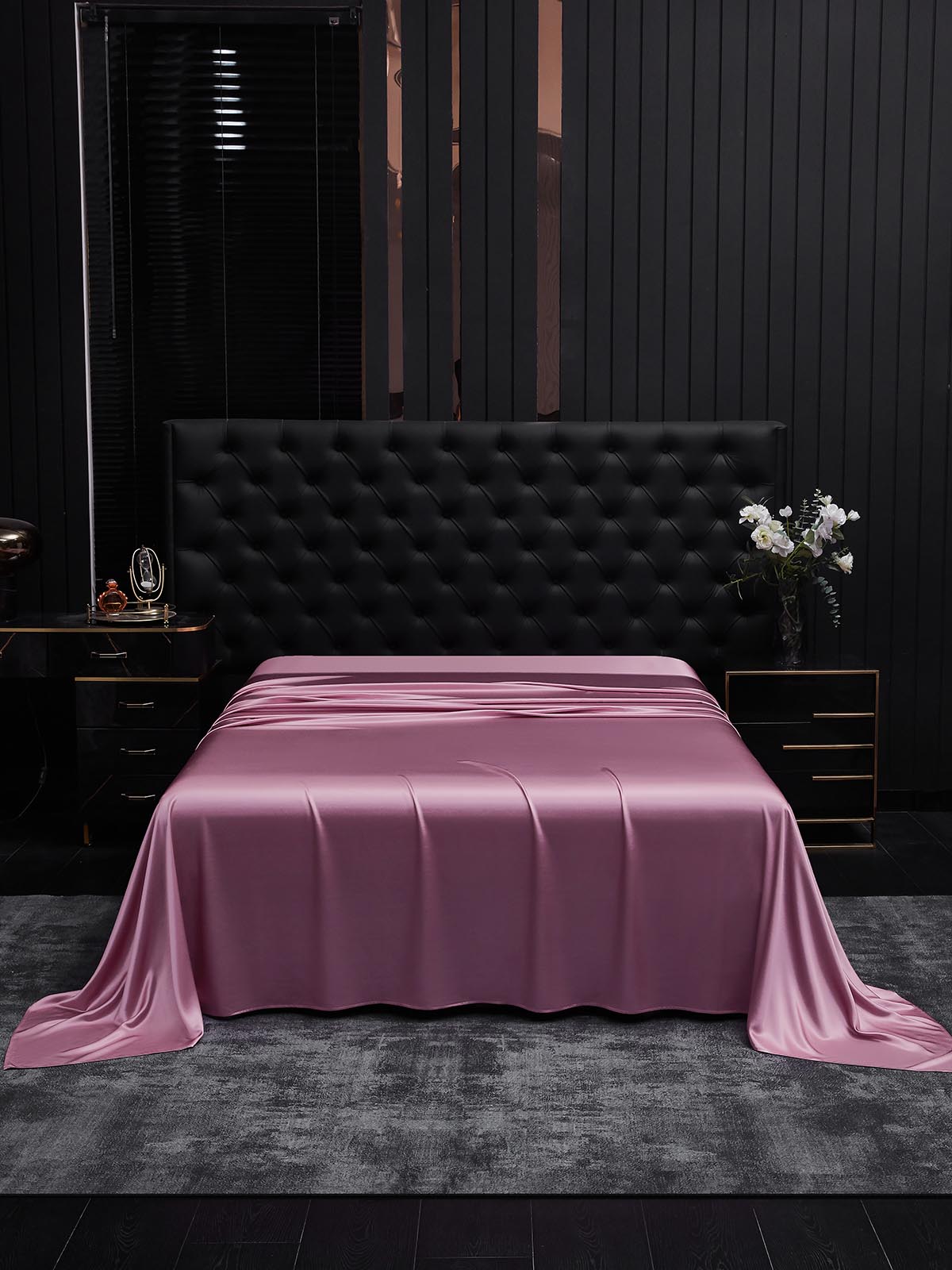 [Orchidée Mauve] SilkSilky-FR 19Momme Pure Soie Sheet 002