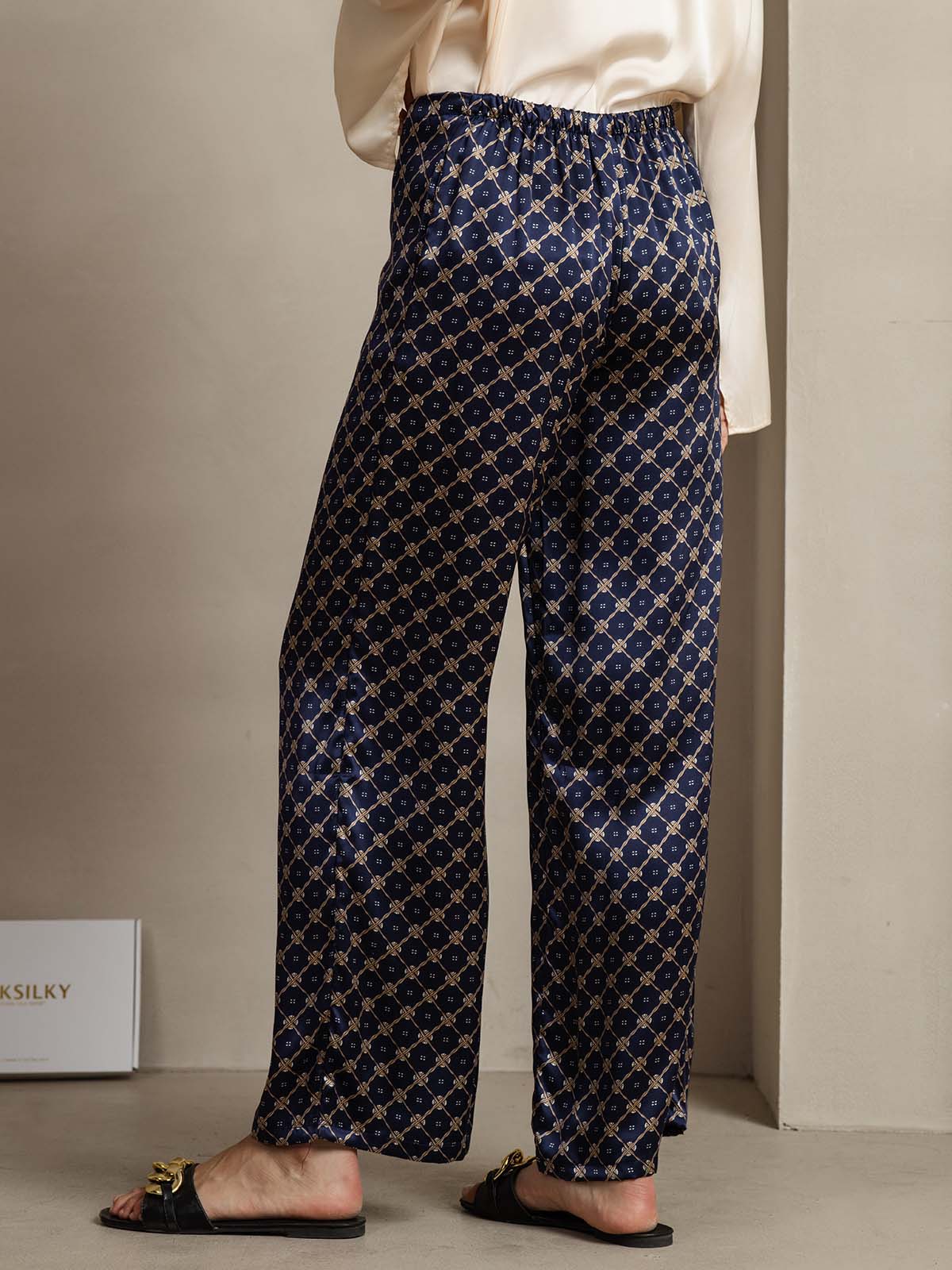 [Chaîne Marine] SilkSilky-FR 19Momme Soie Womens Pants 002