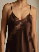 [Brun] SilkSilky-FR Soie Dress 004