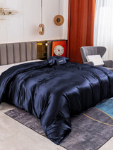 [Bleu Foncé] SilkSilky-FR Duvet Covers 001