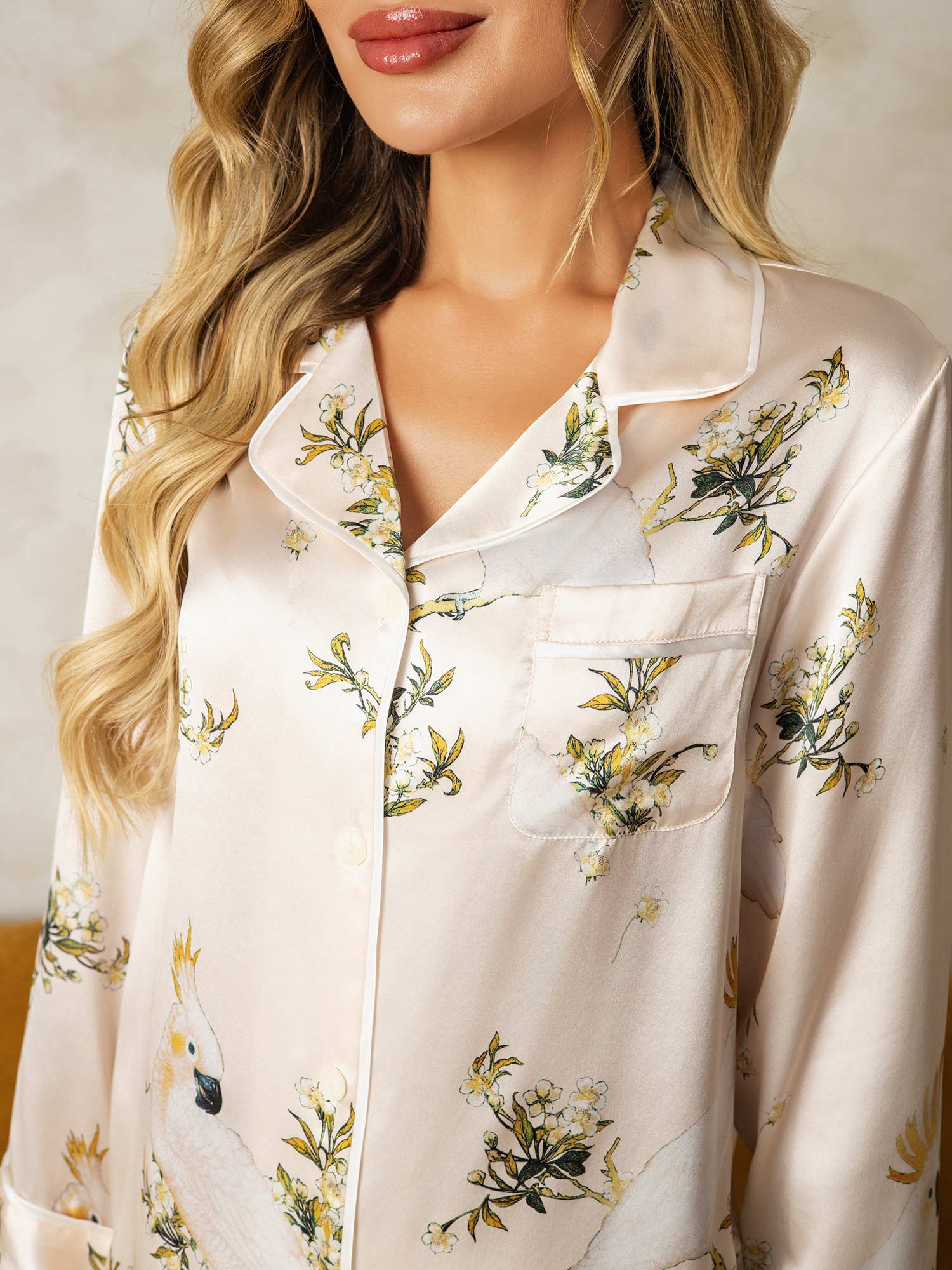 [Rose Clair] SilkSilky-FR Pure Soie Womens Pajamas 004