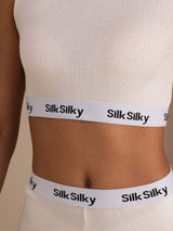 [Blanc] SilkSilky-FR Sleeveless Crew Neck Women's Outfit Sets 005