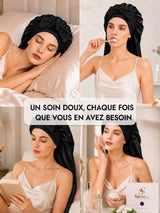 [Noir] SilkSilky-FR Bonnets de Nuit 006