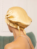 SilkSilky-FR Pure Soie Sleep Cap Champagne 004