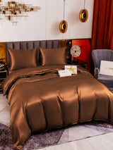 [Café] SilkSilky-FR Parure de Lit Soie 001