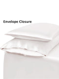 SilkSilky FR 22Momme Pure Soie Pillowcase Set Blanc 004