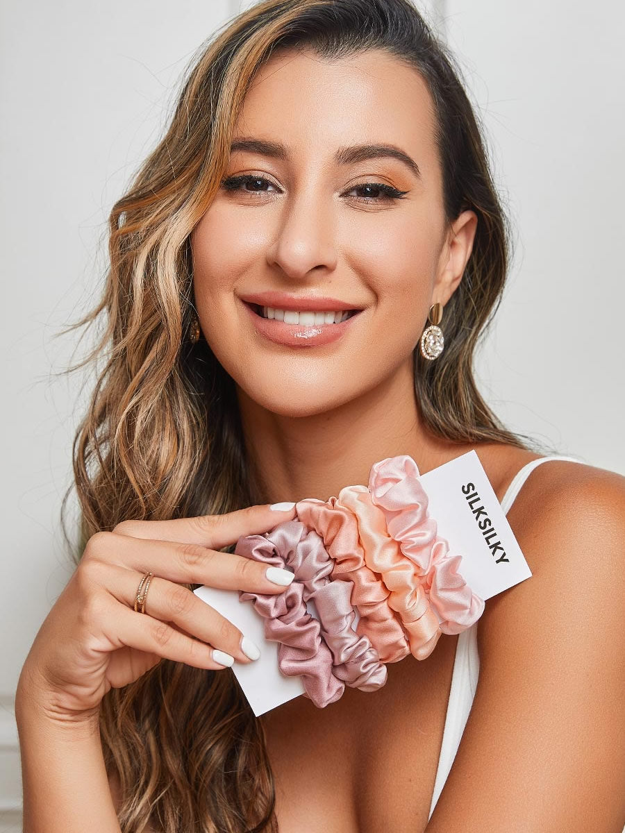 [Group4] SilkSilky-FR 19Momme Pure Soie Scrunchie 001