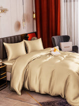 [Beige] SilkSilky-FR Parure de Lit Soie 005