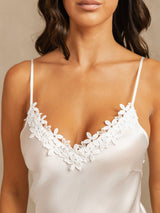 [Blanc] SilkSilky-FR Fines Brides Nightgown 005