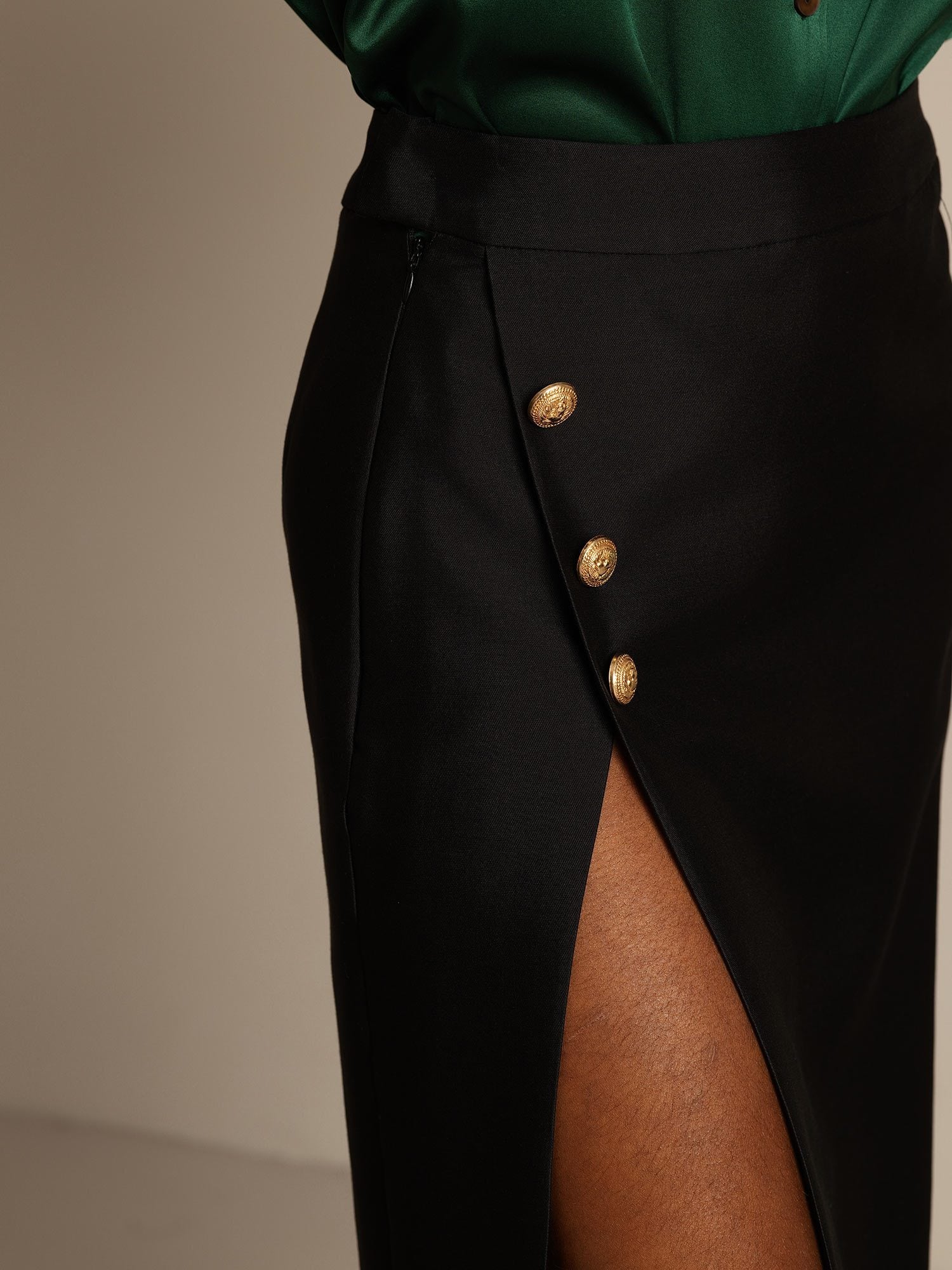 [Noir] SilkSilky-FR 32Momme Soie Skirt 004,