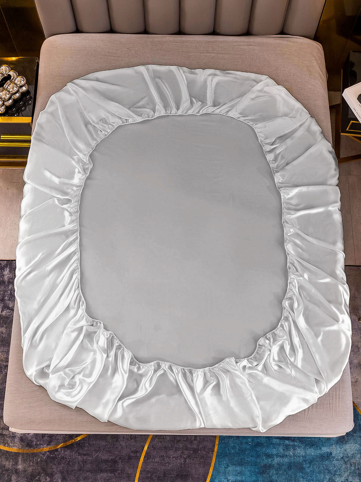[Argent] SilkSilky-FR 22Momme Pure Soie Sheet 003