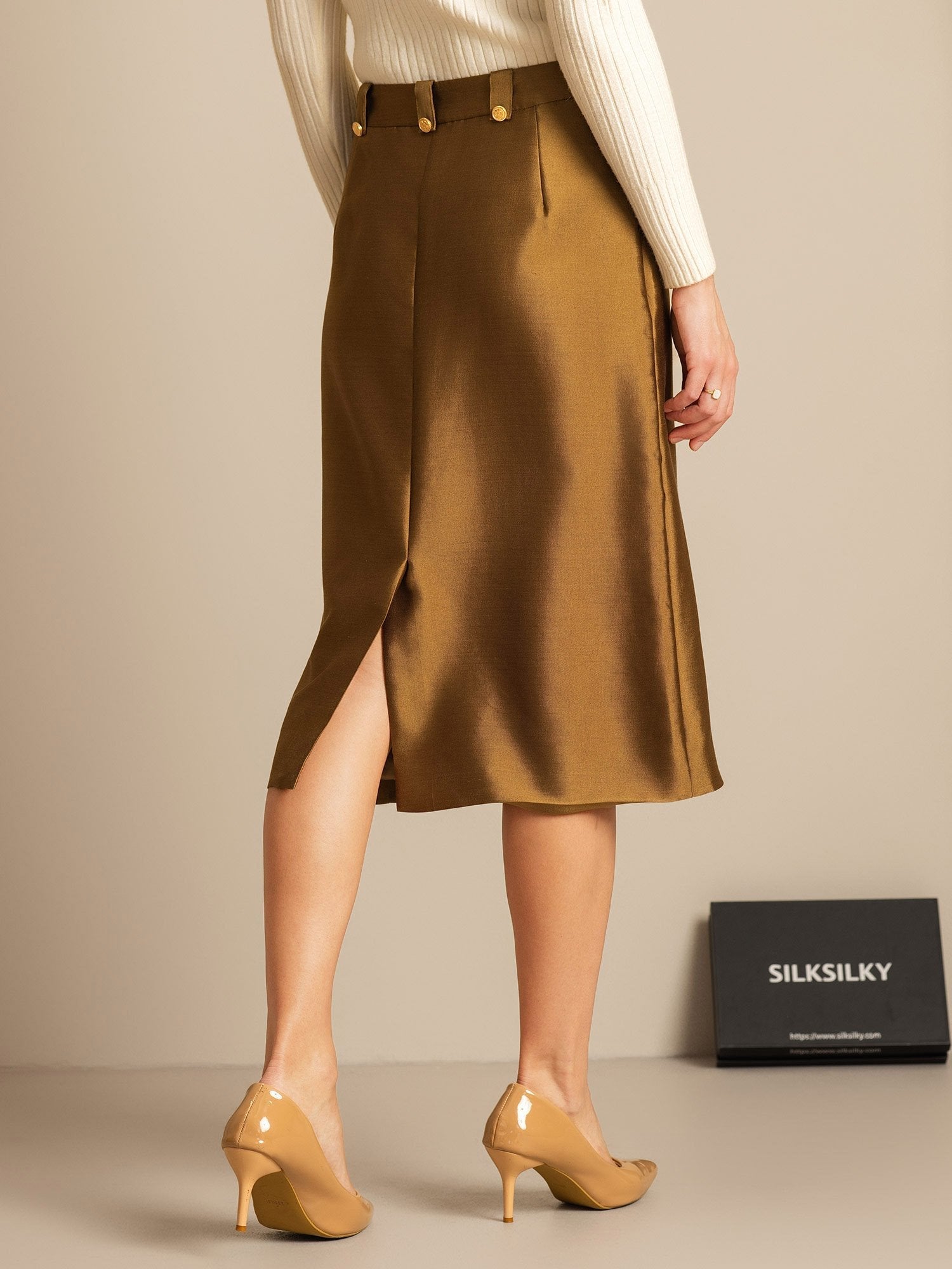 [Bronze] SilkSilky-FR 32Momme Soie Skirt 002,