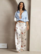 [Papillon Blanc] SilkSilky-FR 19Momme Soie Womens Pants 006
