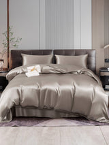 [Gris] SilkSilky-FR 22Momme Parure de Lit Soie 001